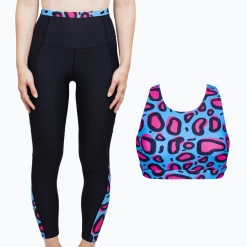OddBalls Lazy Leopard - Leggings + Sports Bra Bundle