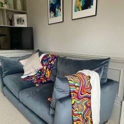 Brand new 🤩 OddBalls Hippy Jungle - Luxury Sherpa Fleece Blanket 🔔 13 OddBalls Hippy Jungle - Luxury Sherpa Fleece Blanket