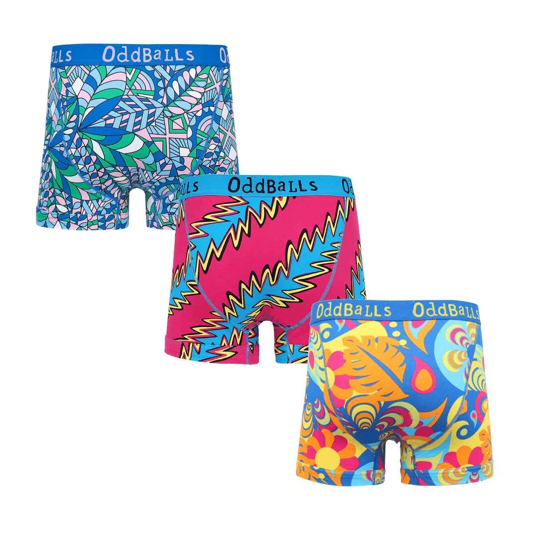 New ๐ OddBalls Adventurer Bundle - Mens Boxer Shorts 3 Pack Bundle ๐ 4 OddBalls Adventurer Bundle - Mens Boxer Shorts 3 Pack Bundle
