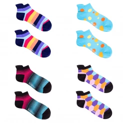 OddBalls Ankle & Trainer Socks Big Bundle One - 4 Pack Ankle Sock Bundle