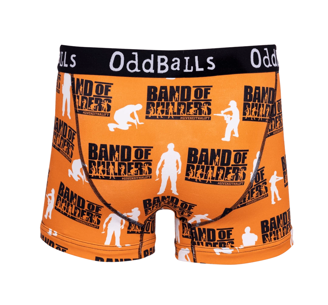 Best Sale ⌛ OddBalls Band Of Builders - Mens Boxer Shorts 🔥 4 OddBalls Band Of Builders - Mens Boxer Shorts