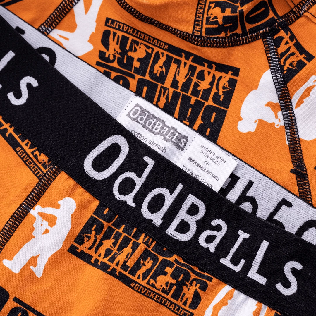 Best Sale ⌛ OddBalls Band Of Builders - Mens Boxer Shorts 🔥 5 OddBalls Band Of Builders - Mens Boxer Shorts