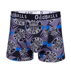 OddBalls Bath Rugby - Grey - Mens Boxer Shorts