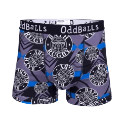 OddBalls Bath Rugby - Grey - Teen Boys Boxer Shorts