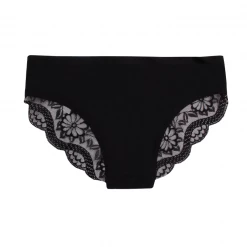 OddBalls Black With Lace - Teen Girls Seamless Brazilian Briefs