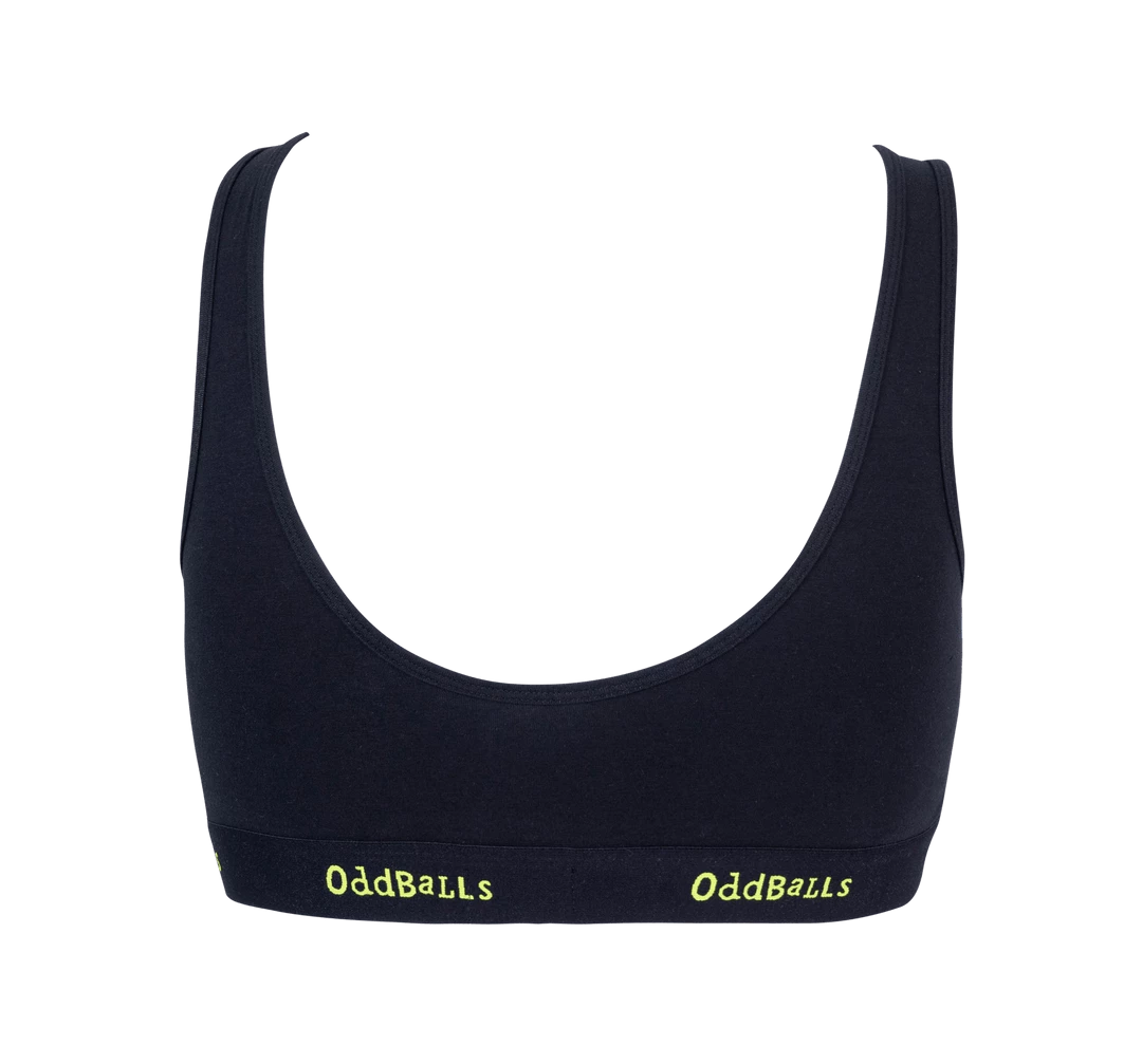 Best Sale 👏 OddBalls Black & Lime - Ladies Bralette 🤩 4 OddBalls Black & Lime - Ladies Bralette