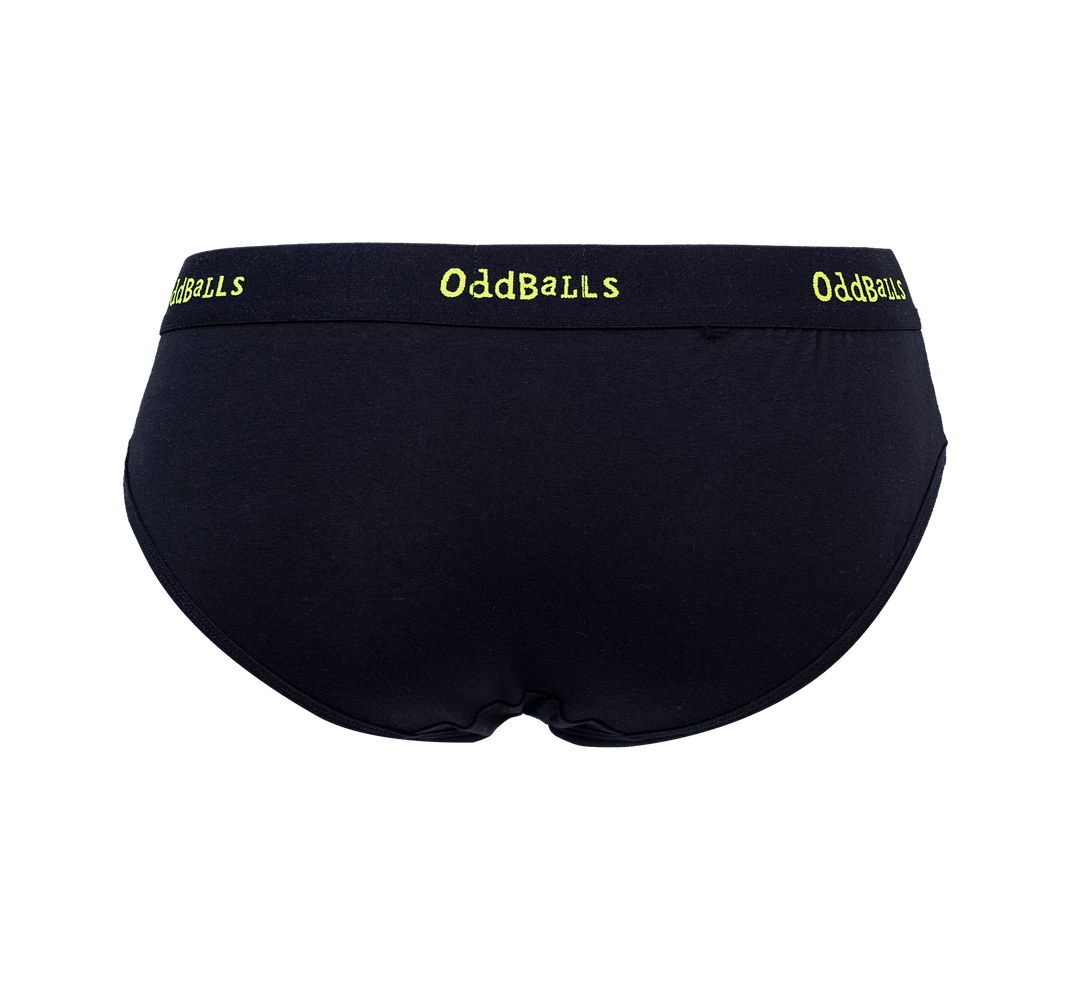 Buy ✨ OddBalls Black & Lime - Teen 👧 Girls Briefs ✨ 4 OddBalls Black & Lime - Teen Girls Briefs