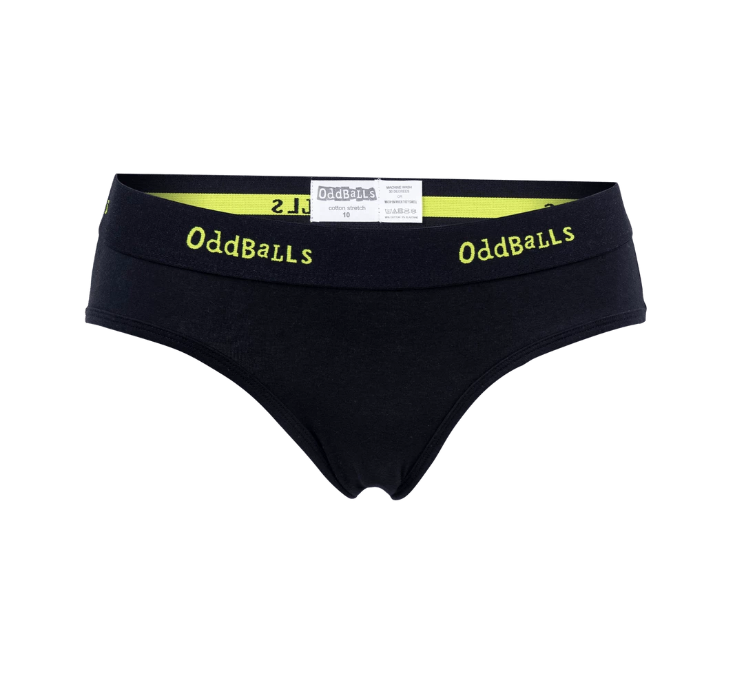 Buy ✨ OddBalls Black & Lime - Teen 👧 Girls Briefs ✨ 3 OddBalls Black & Lime - Teen Girls Briefs