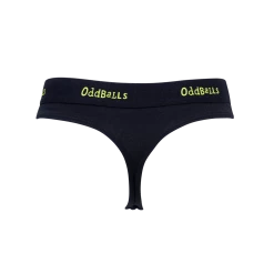 OddBalls Teen Girls Thongs Black & Lime - Teen Girls Thong