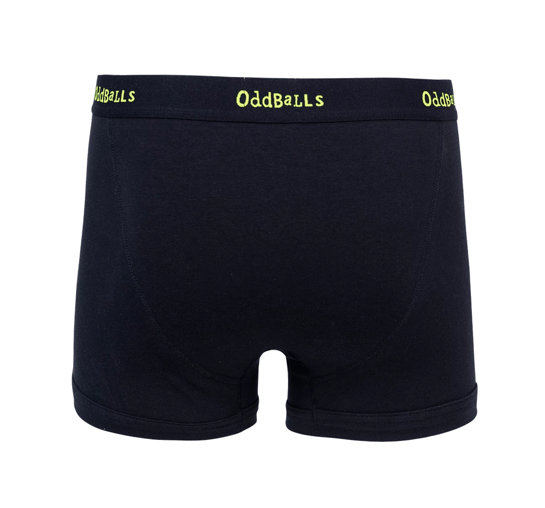 Buy โ๏ธ OddBalls Black & Lime - Mens Boxer Shorts ๐ 4 OddBalls Black & Lime - Mens Boxer Shorts