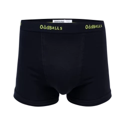 OddBalls Black & Lime - Teen Boys Boxer Shorts