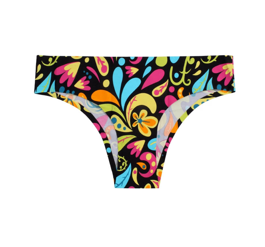 Cheap 😉 OddBalls Botanical - Teen 👧 Girls Seamless Brazilian Briefs 🛒 3 OddBalls Botanical - Teen Girls Seamless Brazilian Briefs