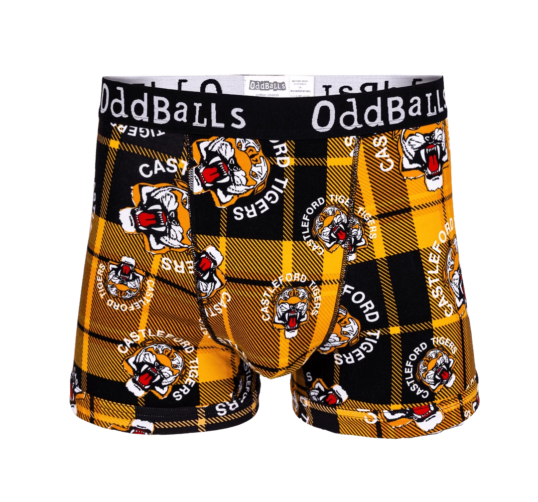 Cheapest ✔️ OddBalls Castleford Tigers - Teen Boys Boxer Shorts 🎁 3 OddBalls Castleford Tigers - Teen Boys Boxer Shorts