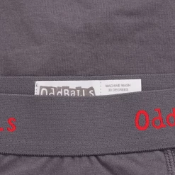 OddBalls Charcoal & Red - Teen Boys Briefs