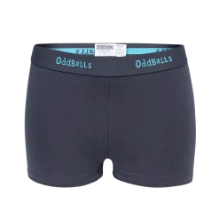 OddBalls Charcoal & Blue - Teen Girls Boxers