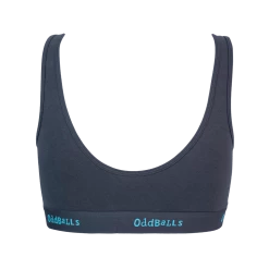 OddBalls Teen Girls Bralettes Charcoal & Blue - Teen Girls Bralette
