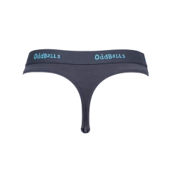 OddBalls Charcoal & Blue - Ladies Thong Thongs
