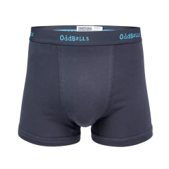 OddBalls Charcoal & Blue - Teen Boys Boxer Shorts