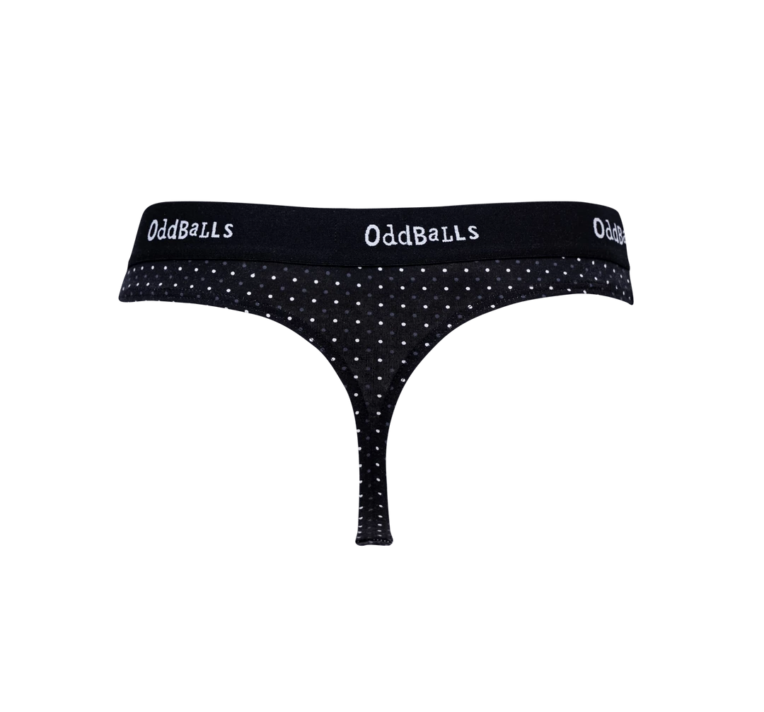 Wholesale 🎁 OddBalls Classic Polka Dot - Teen 👧 Girls Thong ✔️ 3 OddBalls Classic Polka Dot - Teen Girls Thong