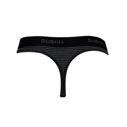 OddBalls Grey & Black Stripes - Teen Girls Thong Teen Girls Thongs