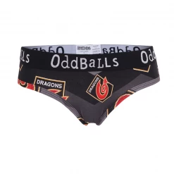 OddBalls Dragons - Black - Teen Girls Briefs