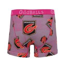 OddBalls Dragons - Pink - Teen Boys Boxer Shorts
