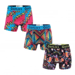 OddBalls Boys Boxer Shorts (Kids) Disco Bundle - Kids Boxer Shorts 3 Pack Bundle
