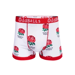 OddBalls England Rugby Union Bundle - Mens Boxer Shorts 2 Pack Bundle