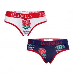 OddBalls England Rugby Union Bundle - Ladies Briefs 2 Pack Bundle