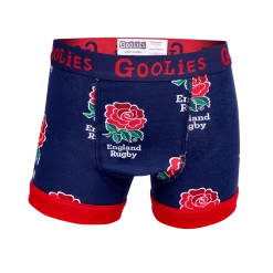 OddBalls Boys Boxer Shorts (Kids) England Rugby Navy - Kids Boxer Shorts - Goolies