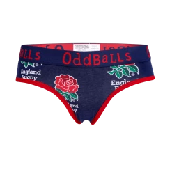 OddBalls England Rugby Navy - Ladies Briefs