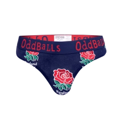 OddBalls England Rugby Navy - Teen Girls Thong Teen Girls Thongs