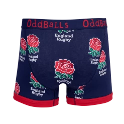 OddBalls England Rugby Navy - Mens Boxer Shorts