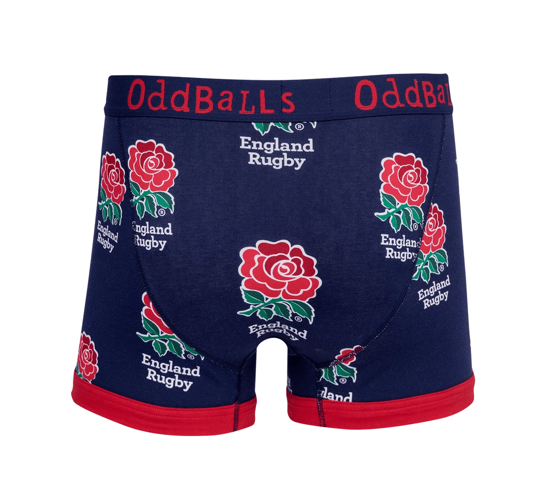 Outlet 🎉 OddBalls England Rugby Navy - Mens Boxer Shorts ❤️ 4 OddBalls England Rugby Navy - Mens Boxer Shorts