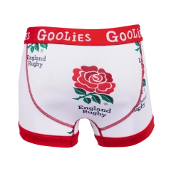 OddBalls Boys Boxer Shorts (Kids) England Rugby Union White - Kids Boxer Shorts - Goolies