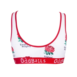 OddBalls England Rugby White - Teen Girls Bralette