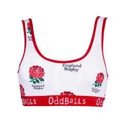 OddBalls Bralettes England Rugby White - Ladies Bralette