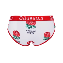 OddBalls England Rugby White - Teen Girls Briefs