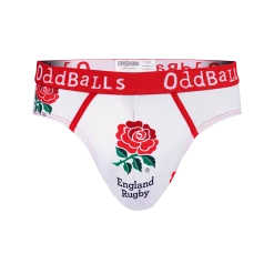 OddBalls England Rugby White - Teen Boys Briefs