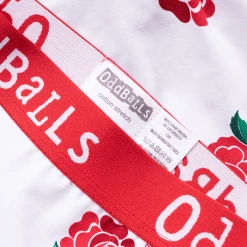 Cheap 🔥 OddBalls 🩴 Thongs England Rugby White - Ladies Thong ❤️ 7 OddBalls Thongs England Rugby White - Ladies Thong