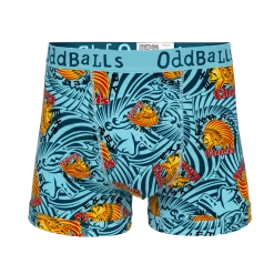 OddBalls Exeter Chiefs - Teal - Teen Boys Boxer Shorts