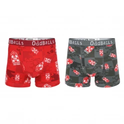 OddBalls England Rugby League Bundle - Mens Boxer Shorts 2 Pack Bundle