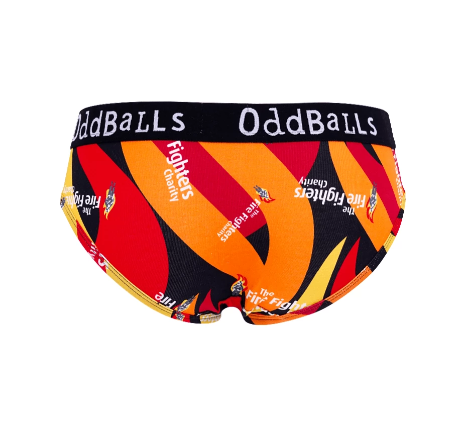 Brand new 👏 OddBalls The Fire Fighters Charity - Teen 👧 Girls Briefs 🎉 4 OddBalls The Fire Fighters Charity - Teen Girls Briefs