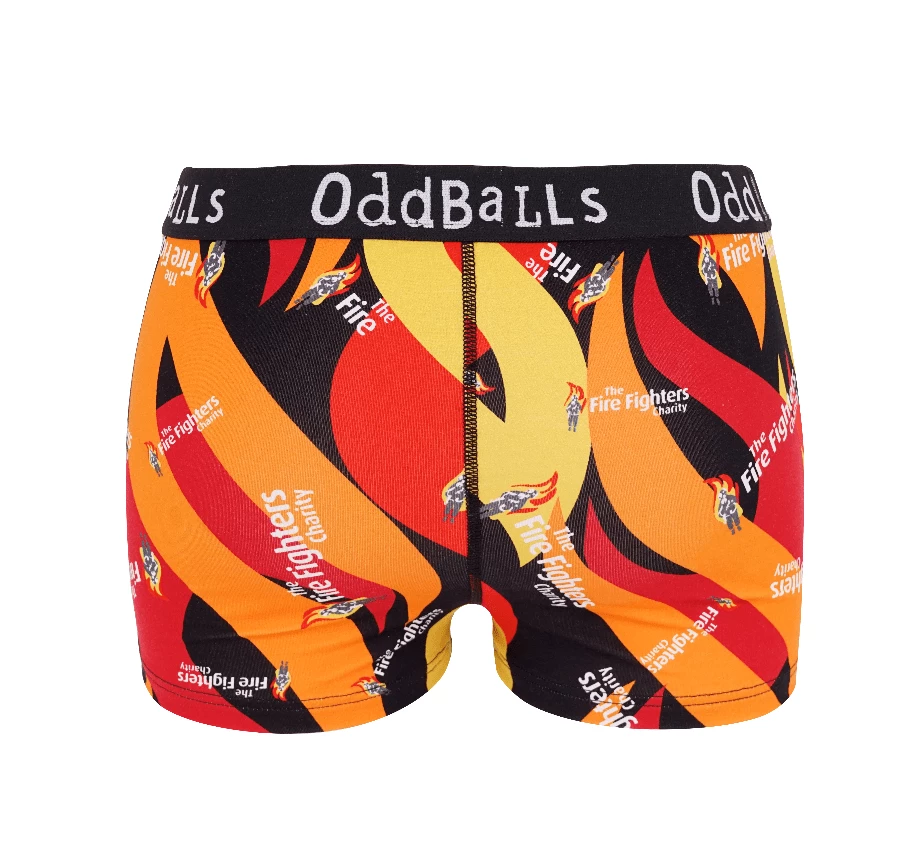 Promo ๐ OddBalls The Fire Fighters Charity - Teen ๐ง Girls Boxers ๐งจ 4 OddBalls The Fire Fighters Charity - Teen Girls Boxers