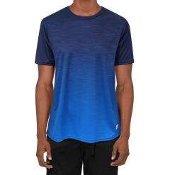 OddBalls Navy / Cyan - Gradient - Flex Fit - Mens Training T-Shirt Sportswear