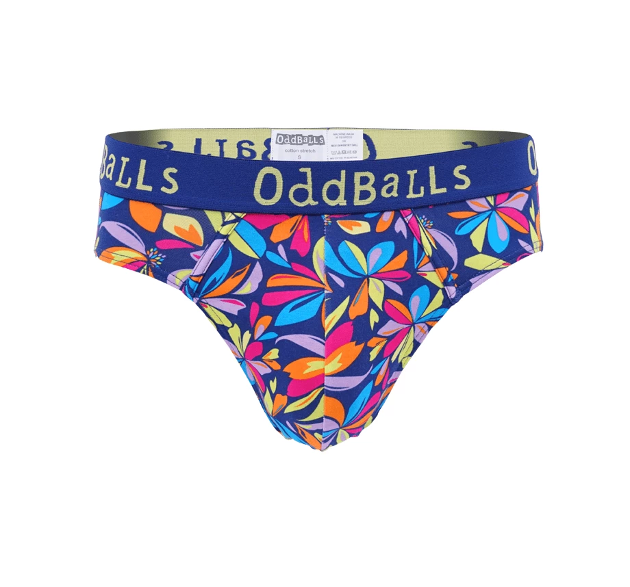 Top 10 👏 OddBalls Flower Power - Mens Briefs 🤩 3 OddBalls Flower Power - Mens Briefs