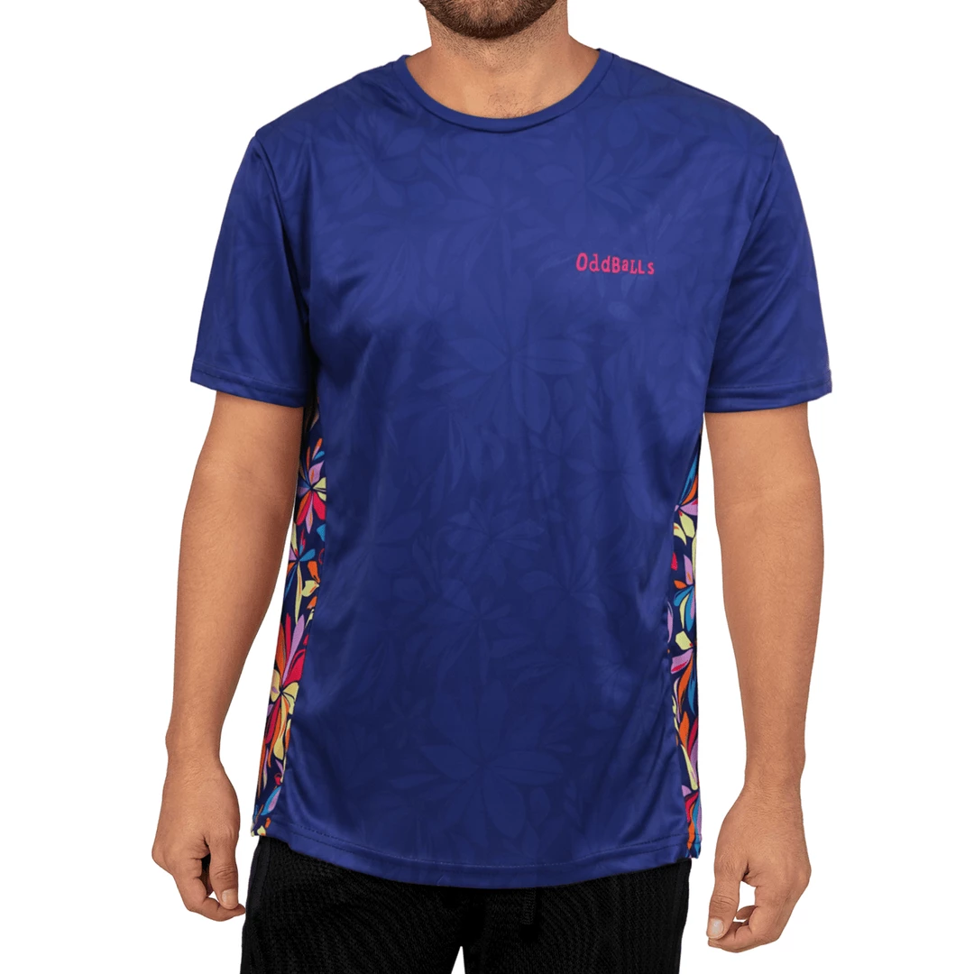 Cheapest 💯 OddBalls Sportswear Flower Power - Tech Fit - Mens Training T-Shirt 🎉 4 OddBalls Sportswear Flower Power - Tech Fit - Mens Training T-Shirt