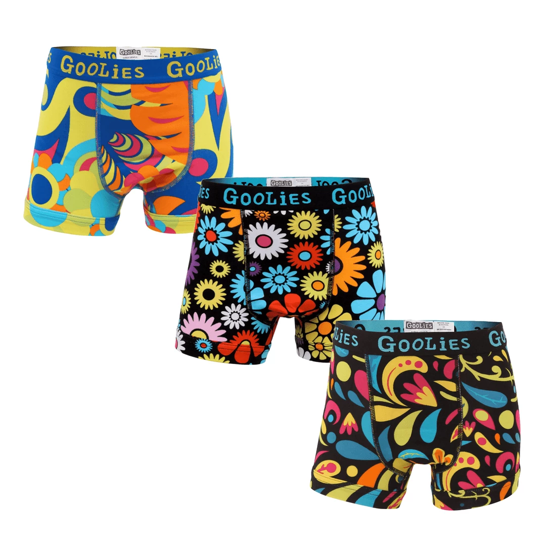 Budget 🔔 OddBalls Boys Boxer Shorts (Kids) Flowery Bundle - Kids Boxer Shorts 3 Pack Bundle ⭐ 4 OddBalls Boys Boxer Shorts (Kids) Flowery Bundle - Kids Boxer Shorts 3 Pack Bundle