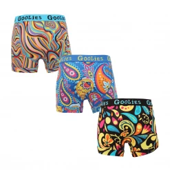 OddBalls Boys Boxer Shorts (Kids) Funky Bundle - Kids Boxer Shorts 3 Pack Bundle