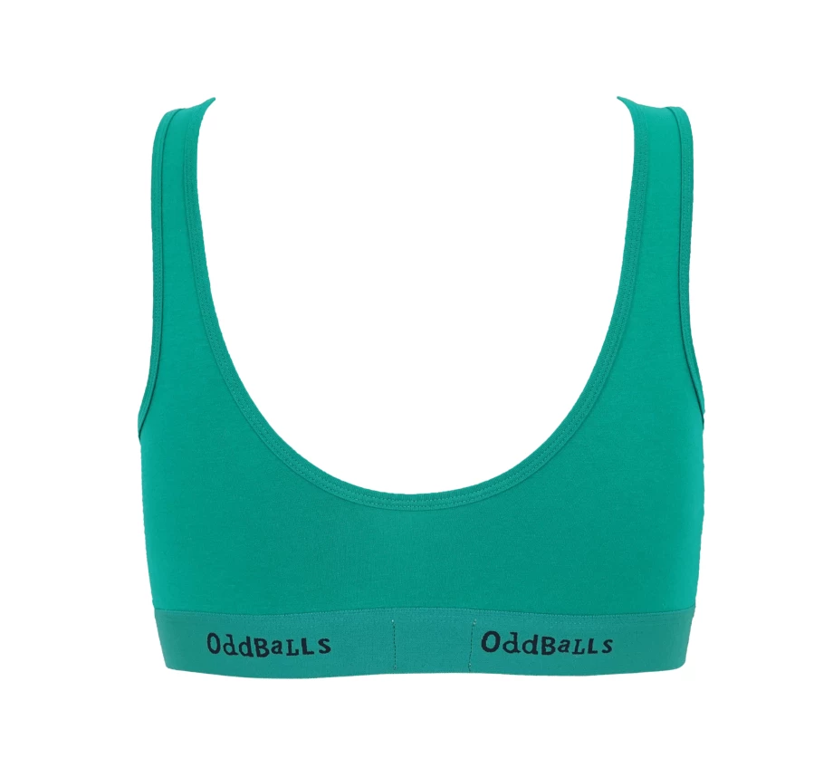 Hot Sale 👍 OddBalls Teen 👧 Girls Bralettes Green & Black - Teen 👧 Girls Bralette 🛒 4 OddBalls Teen Girls Bralettes Green & Black - Teen Girls Bralette
